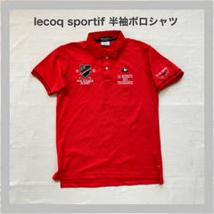 Iecoqsportif GOLF COLLECTION　ルコック スポルティフ　ルコック　ルコックゴルフ　半袖　半袖ポロ　ロゴ刺繡　夏　半袖ポロ　夏物　スポーツ　デサント　ゴルフ　M
