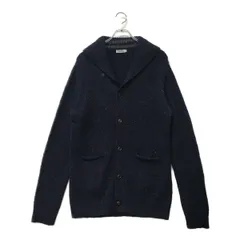 中古 メンズ ジェイリンドバーグ J.LINDEBERG カーディガン L ネイビー 紺 ショールカラー ニット
