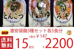 激安 袋麺 3種セット 全国送料無料 324 15