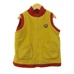 ミキハウス ベスト リバーシブル アウター 女の子 キッズ 男の子用 120サイズ ベージュ MIKIHOUSE 【中古】