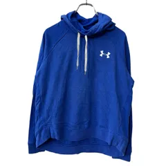 UNDER ARMOUR ロゴスウェット パーカー M ブルー アンダーアーマー フーディー プルオーバー トップス 古着卸 アメリカ仕入 a708-6029