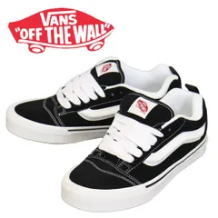 VANS (ヴァンズ バンズ) VN0009QC6BT Knu Skool ニュースクール スニーカー Black x True White VN556 US9-約27.0cm
