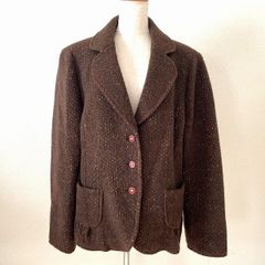 大きいサイズ】レリアン シャツジャケット 長袖 ボルドー XL 137 