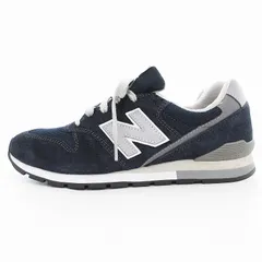 ニューバランス NEW BALANCE 996 スニーカー ローカット ワンポイント 25 紺 ネイビー CM996NV2 /TI
