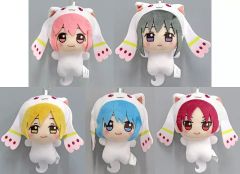 [중고] 봉제인형 마스코트·봉제인형 배지 전 5종 세트 치비 완구 ~ 큐베에 착용 장난감 ver.~ [극장판 마법 소녀 마도카 ☆ 마기카 [신편] 반역의 이야기]