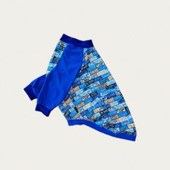 犬服　5L胴回85　ウォーターCOOL　ナンバープレート×BL袖　長袖