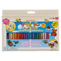 ヤマト 画材 グラスデコ 12色 10.5ml×12カラー イラスト、フィルム付き GDS12TN （1点）