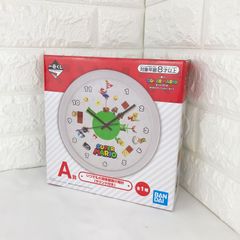 신품·미개봉 슈퍼 마리오 언제라도 대모험 벽걸이 시계(사운드 첨부) A상 SUPER MARIO 집에서 어드벤처 라이프