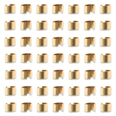 紐留め　カシメ　金具　ゴールド　5mm　50個　ヒモ留め　カン無し AP2214のサムネイル