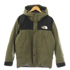 ザノースフェイス THE NORTH FACE マウンテンダウンジャケット GORE-TEX ナイロン ND91930 M カーキ ブラック /ES ■OS