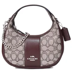 コーチ バッグ COACH ジャガード レザー シグネチャー カルメン ミニ 2way チェーン クロスボディ 斜め掛け ショルダーバッグ オーク×メイプル CU984