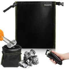 【数量限定】Keepjoy 火消し袋 炭入れ キャンプ 炭処理袋 コンパクト ポータブル バーベキュー 耐熱性 難燃性 安心安全 30.5*29CM/32*33.5CM
