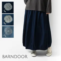 ＊【新品】【BARNDOOR バーンドア】ミニ 裏毛 バルーン スカート(1164057g)レディース 秋 冬 ロング ミモレ丈 ゆったり 体型カバー スウェット ナチュランド ナチュラル 服 おしゃれ コーディネート コクーン 人気 30代 40代 50代