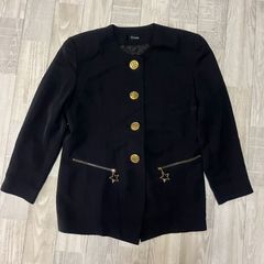 vivant 金色のボタンと星型のジッパー付き　ジャケット