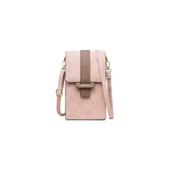 ☆ ピンク ☆ ポーチ ykbag02 ショルダー スマホポーチ おしゃれ ミニショルダーバッグ 斜めがけ スマホポシェット スマホショルダー ポーチ かばん レディース 縦 花 大人 小さめ 軽量 仕切りカード入れ ファスナーポケット 合皮 お出かけ