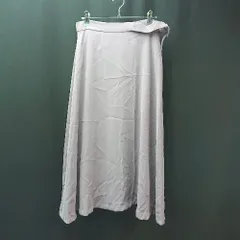 ◇ URBANRESEARCH バックファスナー シンプル フェミニン ロング丈 フレア スカート サイズM パープル レディース E  【1309250033448】