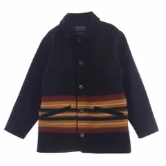 PENDLETON ペンドルトン 2001W28 マルチボーダー ウール コート ジャケット ブラック系 S【中古】のサムネイル