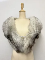 SAGA FOX フォックスファーショール 白系 C2510127