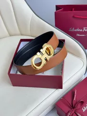 【今日特価】Ferragamo ダブル面使用 本革ベルト-2