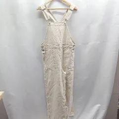 ◇ Θ kutir クティール 綿100% オーバーオール サイズL アイボリー レディース E  【1503310008951】