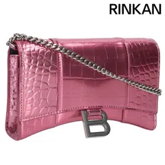 バレンシアガ 593784 1IZ43 チェーンウォレット PK 5660ピンク 【公式