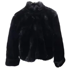 ギャップ ファー ジャケット XXL ブラック GAP キッズ 古着 【231215】