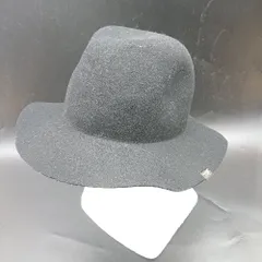 ◇ Θ CA4LA カシラ ロゴプレート装飾 中折れハット ブラック サイズ表記なし メンズ. レディース E  【1502200003861】