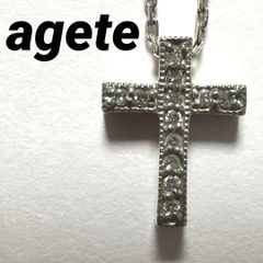 廃盤 アガット クロス ダイヤ ネックレス agete 18k レア - メルカリ