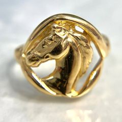 【上美品⭐️ 馬頭のリング】 指輪　 使用貴金属 K18    （AYA）