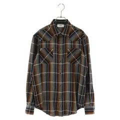 CELINE (セリーヌ) 20AW ドラッグストアカラーウエスタンクラシック長袖シャツ ブラウン 2C143283Lのサムネイル