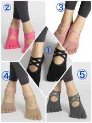 高品質おしゃれヨガソックス 3足セット　5色あります　ヨガ靴下