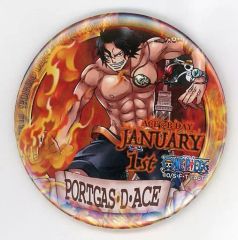 エース ワンピースタワー 限定 バースデー缶バッジ 輩 レア ONE PIECE