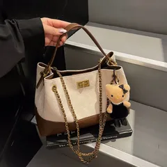 レディース トートバッグ 2025新作｜通勤 通学 大容量 キルティングバッグ レトロ おしゃれ ハンドバッグ ショルダー兼用