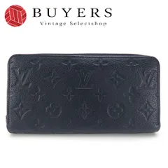 【中古】 ルイ・ヴィトン 長財布 ジッピーウォレット M62121 モノグラムアンプラント マリーヌルージュ ネイビー ゴールド金具 ラウンドファスナー 小物 定番 レディース 女性 LOUIS VUITTON