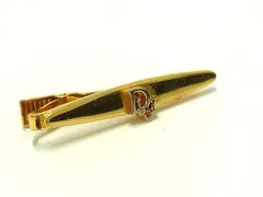 ChristianDior クリスチャンディオール ヴィンテージ ネクタイピン タイクリップ アクセサリー 紳士 メンズ ゴールド系 DI9135のサムネイル
