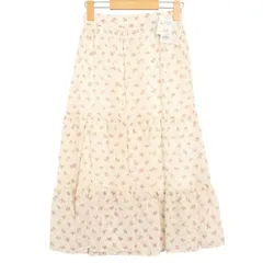 【新品 未使用】 allamanda アラマンダ 春夏★ 小花柄 ティアード フレア ギャザー スカート Sz.38 レディース