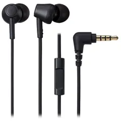 オーディオテクニカ　audio-technica　マイク＆コントローラー搭載 ダイナミック密閉型 カナルイヤホン  ATH-CK350XIS(BK)