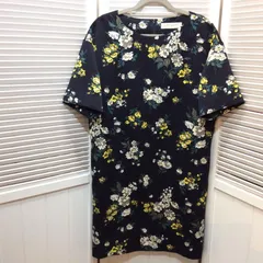 BEAUTY＆YOUTH ビューティーアンドユース 半袖ワンピース 婦人 ネイビー/花柄 ユナイテッドアローズ
