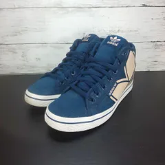 ADIDAS HONEY MID UP BIG LOGO アディダス ハニー ミッド アップ ビッグ ロゴ スニーカー 23cm ネイビー 紺 S76894 L08881