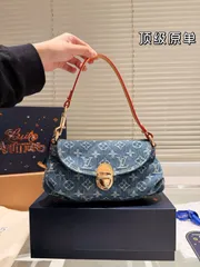 【今日特価】LV Denim Yuanbao Bag エルヴィー デニム 元宝バッグ（サイズ 21×11cm）