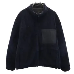チャオパニックティピー リバーシブル ボア フリースジャケット L ネイビー×ブラック CIAOPANIC TYPY メンズ 古着 【231213】