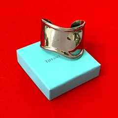 極 美品 TIFFANY&Co. ティファニー エルサペレッティ ボーンカフ バングル ブレスレット アクセサリー シルバー  39640