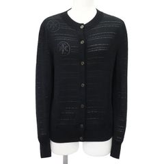【極美品】エルメス HERMES 20SS春夏 Hlift Hリフト カーディガン サイズ40 黒 セリエ シェルボタン 国内正規品 47301