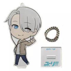 【中古】キーホルダー・マスコット(キャラクター) ヴィクトル・ニキフォロフ(ミニキャラ) スタンド付きアクリルキーホルダー 「ユーリ!!! on ICE」 Loppi・HMV限定