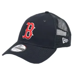 ニューエラ メッシュキャップ メンズ NewEra 9FORTY キャップ 帽子 MLB メジャーリーグ 春 夏 トラッカー かっこいい おしゃれ 人気 野球 ボストン・レッドソックス ネイビー