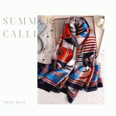 プレミアム　タイシルク　スカーフ