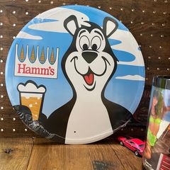 【アドバタイジング】ラウンド メタルサイン Hamm's ハムズ ブルワリー ビール　看板