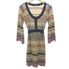 MISSONI ミッソーニ ニットワンピース/ウエストベルト サイズ:42     ブラウン レディース / 240001156534のサムネイル