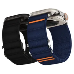 【人気商品】[Suitisbest] コンパチブルアップルウォッチ バンド 2本セット - apple watch バンド 超通気ナイロン 防汗スポーツ用 全サイズ対応 49mm 46mm 45mm 44mm 42mm 41mm 40mm 38mmメンズ向け運