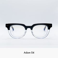 Adam 04 黒縁クリアーなブロールックウェリントンメガネ